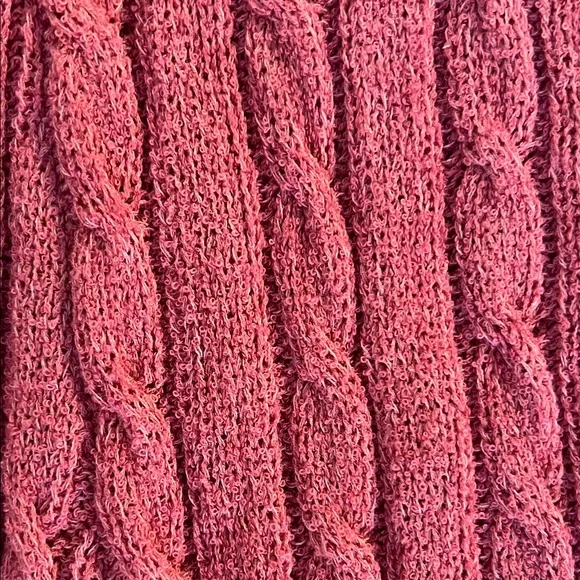 Current Air Pink Cable Knit Maxi Skirt - Picture 3 of 5